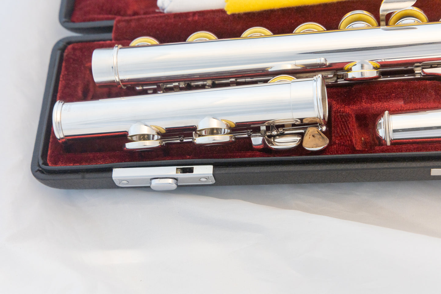 Yamaha YFL-461 All Silver Intermediate Flute Open-hole C-foot *Made in Japan *Overhauled New Pads