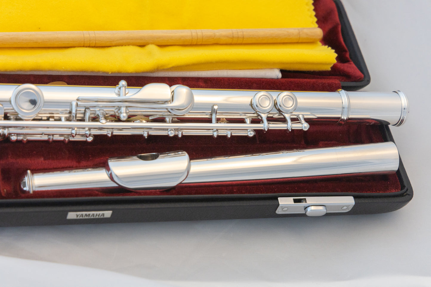 Yamaha YFL-461 All Silver Intermediate Flute Open-hole C-foot *Made in Japan *Overhauled New Pads