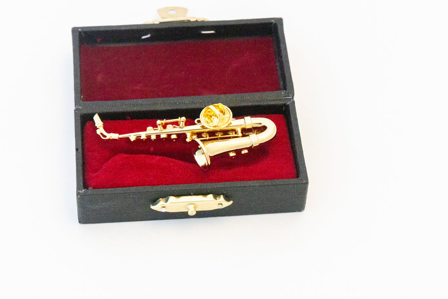 Miniature Golden Saxophone Lapel Pin *Free shipping from US