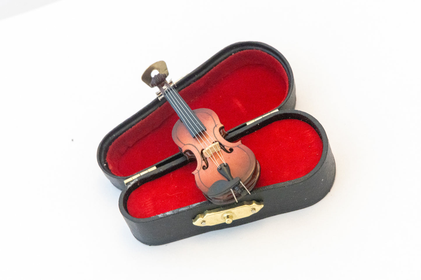 Miniature Violin Lapel Pin with Violin Case *Free shipping from US