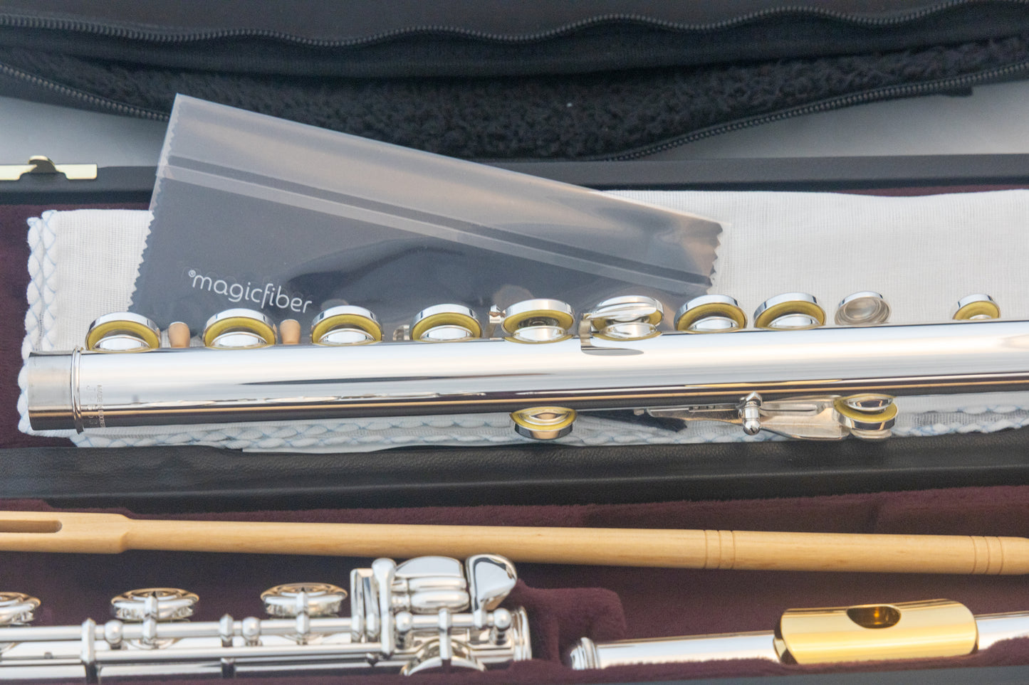 Yamaha YFL-372 Allegro Intermediate Flute *Silver Headjoint *Low-B *Split-E *Cleaned & Serviced