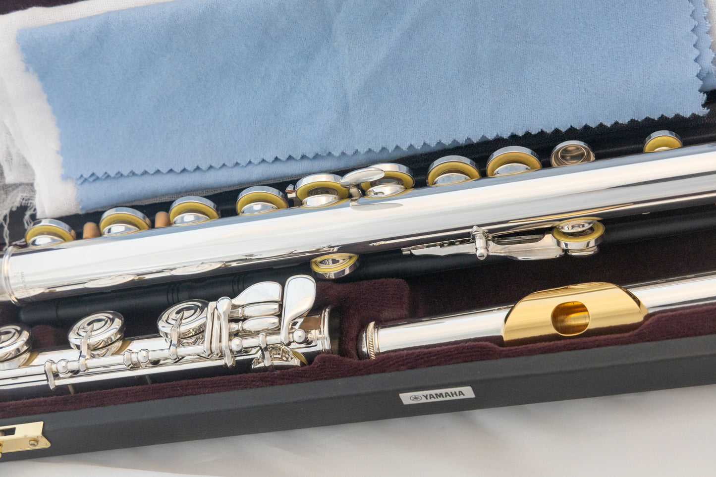 Yamaha YFL-372 Allegro Intermediate Flute *Silver Headjoint *Low-B *Split-E *Cleaned & Serviced