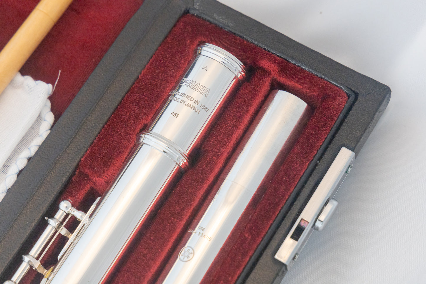 Yamaha YFL-451 Intermediate Flute *All silver *Made in Japan *Cleaned & Serviced