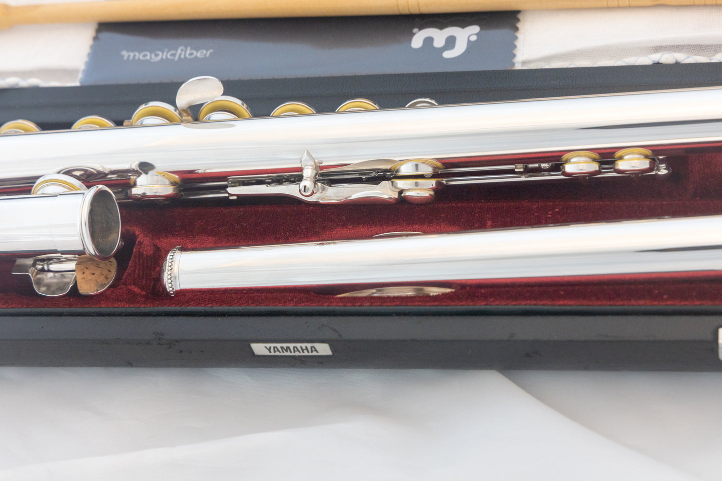 Yamaha YFL-451 Intermediate Flute *All silver *Made in Japan *Cleaned & Serviced