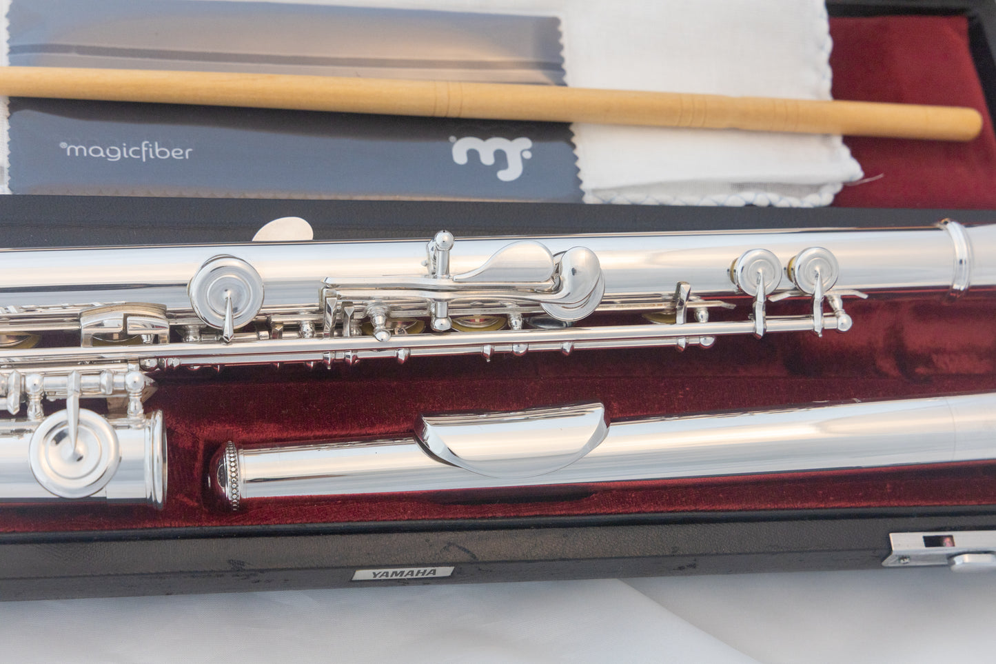 Yamaha YFL-451 Intermediate Flute *All silver *Made in Japan *Cleaned & Serviced