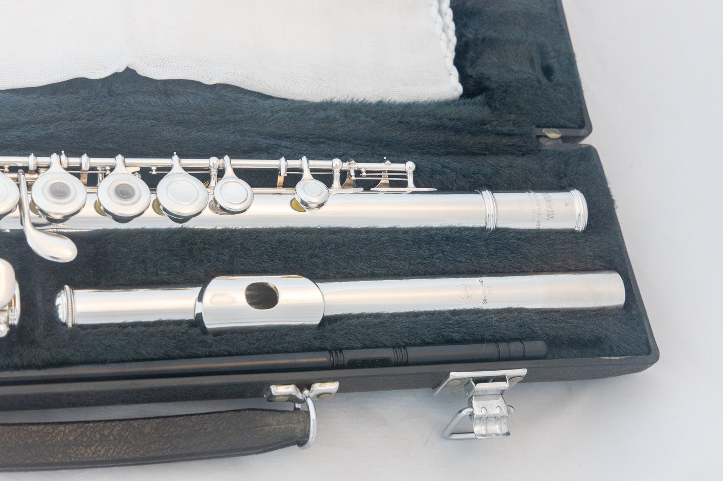 Yamaha YFL-385 II Intermediate Flute *Solid Silver Headjoint *Low-B *Japan Made *Overhauled New Pads