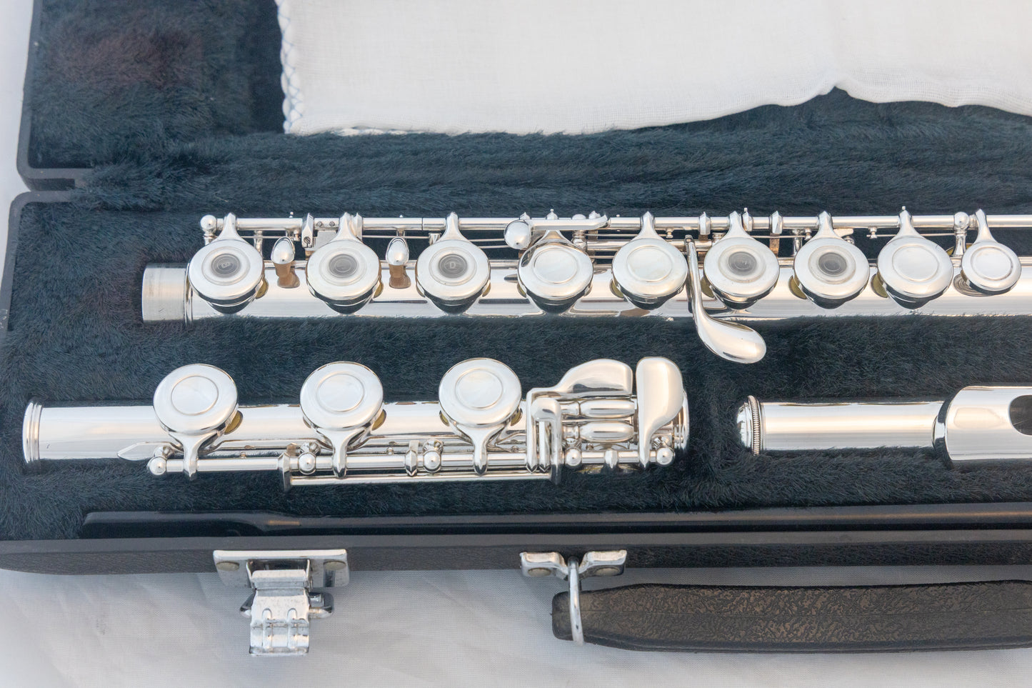 Yamaha YFL-385 II Intermediate Flute *Solid Silver Headjoint *Low-B *Japan Made *Overhauled New Pads