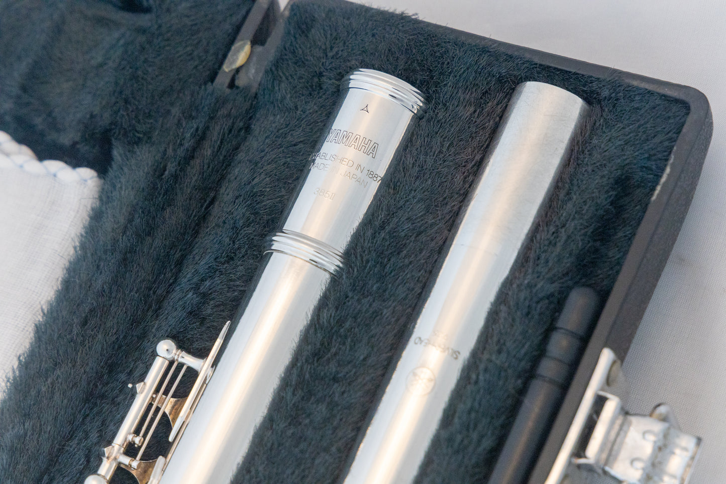 Yamaha YFL-385 II Intermediate Flute *Solid Silver Headjoint *Low-B *Japan Made *Overhauled New Pads