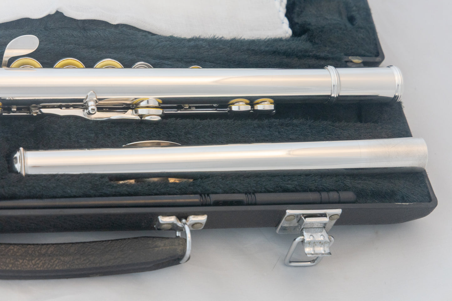 Yamaha YFL-385 II Intermediate Flute *Solid Silver Headjoint *Low-B *Japan Made *Overhauled New Pads
