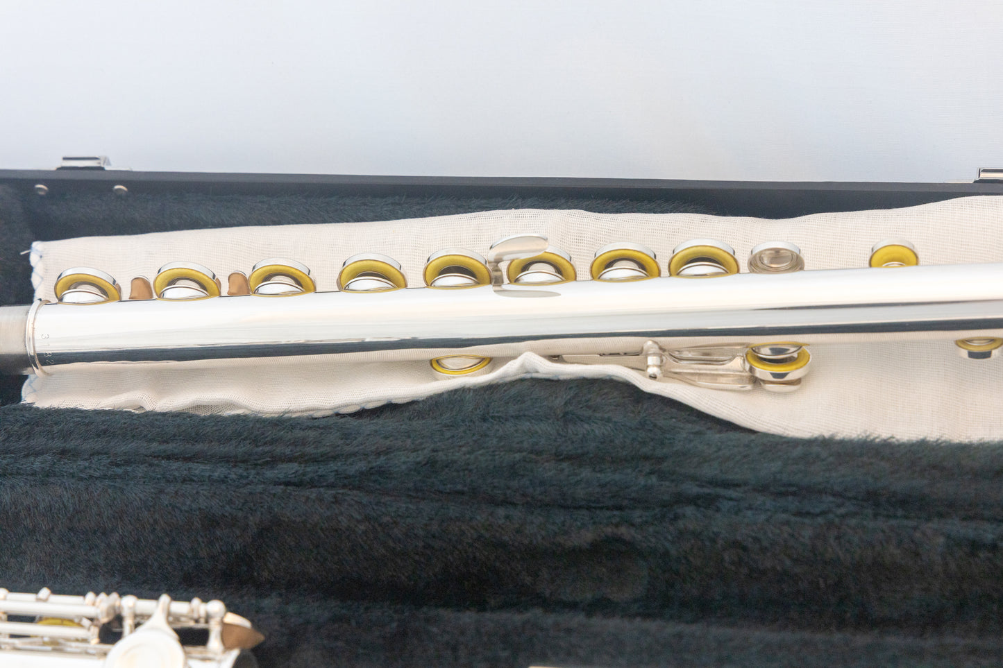 Yamaha YFL-385 II Intermediate Flute *Solid Silver Headjoint *Low-B *Japan Made *Overhauled New Pads