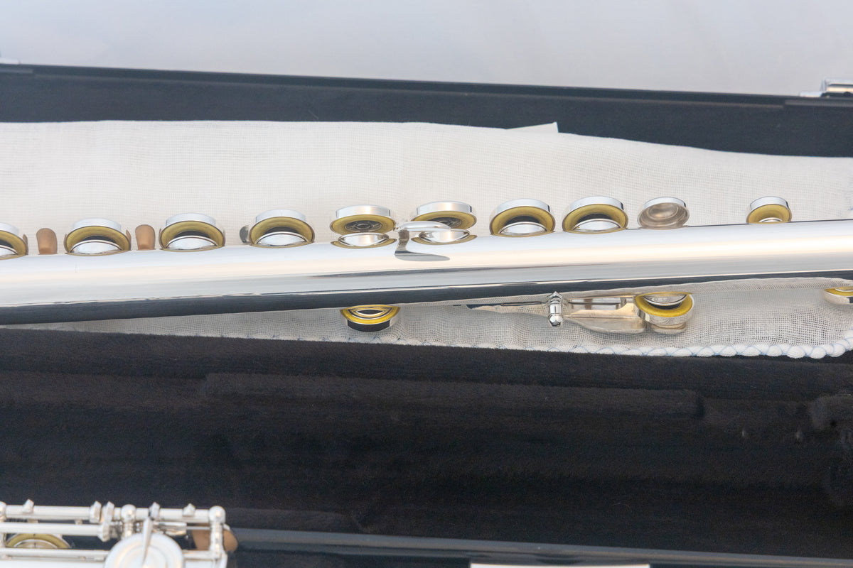 Yamaha YFL-222 Standard Silver-plated Flute *Cleaned & Serviced *Ready to play