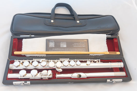 Pearl PF-501 Flute Silver-plated with Split-E *Made in Japan *Overhauled New Pads *Ready to play