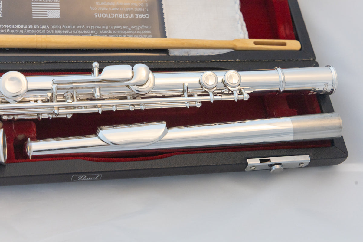 Pearl PF-501 Flute Silver-plated with Split-E *Made in Japan *Overhauled New Pads *Ready to play