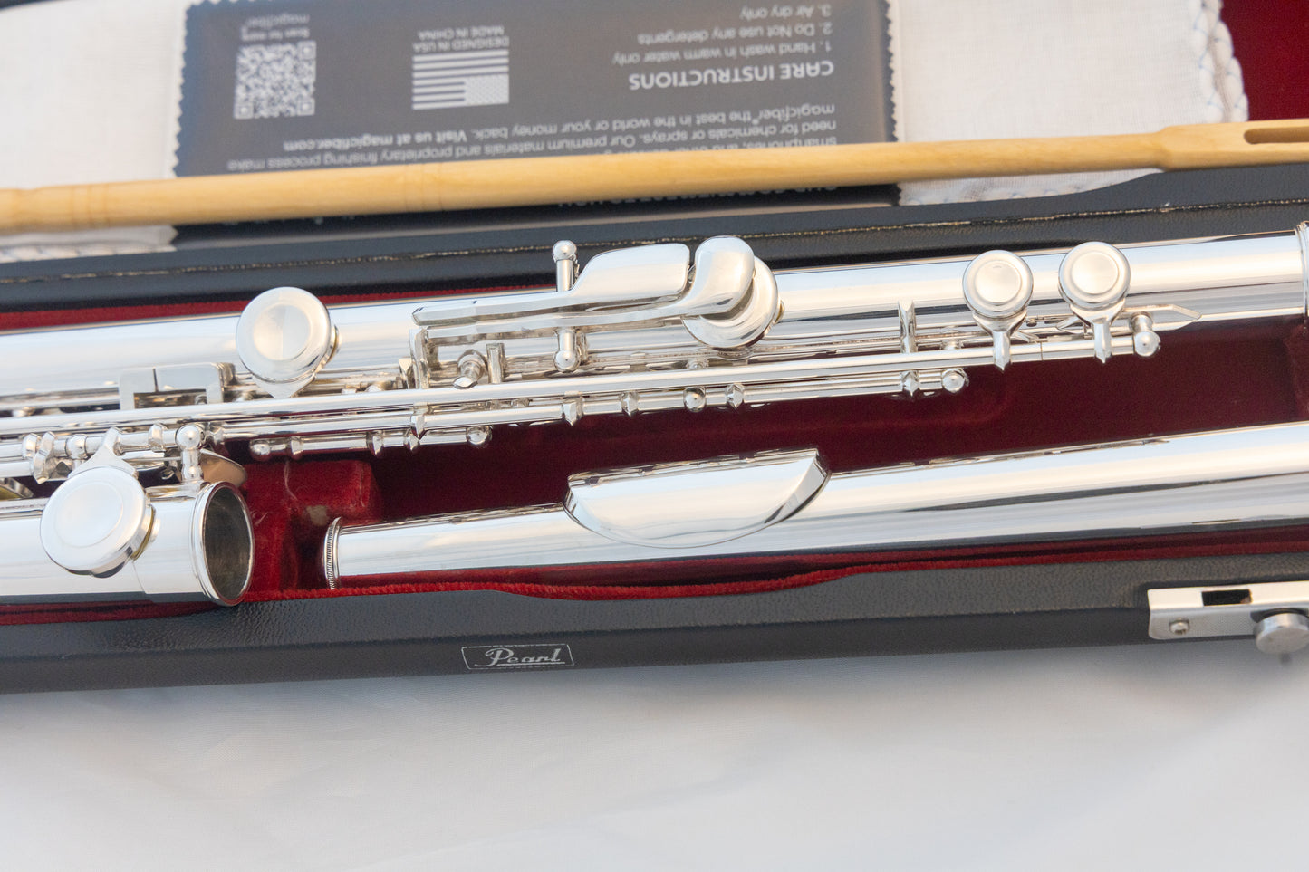 Pearl PF-501 Flute Silver-plated with Split-E *Made in Japan *Overhauled New Pads *Ready to play
