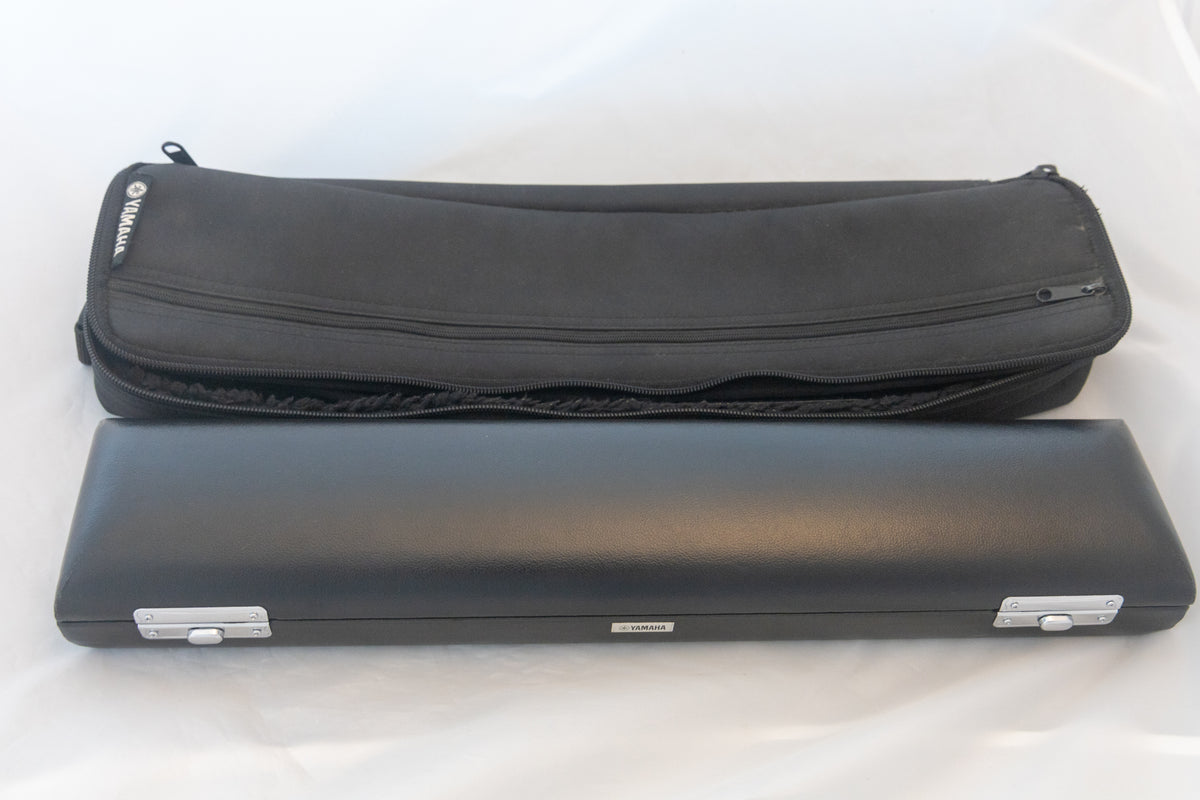 Yamaha YFL-481H All Silver Intermediate Flute *Open-hole *B-foot *Made in Japan *Cleaned & Serviced
