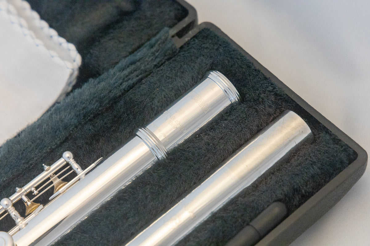 Yamaha YFL-381H Intermediate Open-hole Flute *Silver Headjoint *Made in Japan *Low-B *Cleaned & Serviced