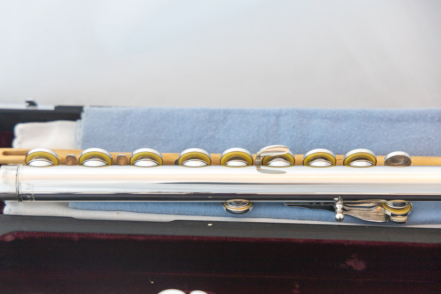 Yamaha YFL-684H Professional Flute All Silver, Open-hole Inline-G *Made in Japan *Cleaned & Serviced #031457