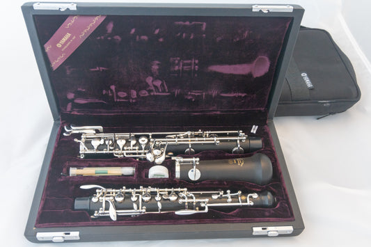 Yamaha YOB-441 Grenadilla Wood Intermediate Oboe *Made in Japan *Lefthand-F *Low Bb *Cleaned & Serviced