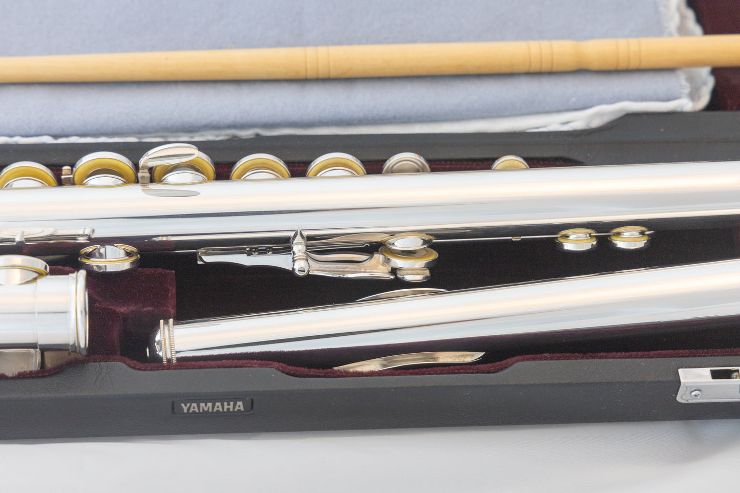 Yamaha YFL-674H Professional Flute *All Silver *Open-hole Offset-G Split-E *Made in Japan #036944