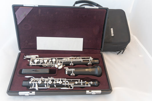 Yamaha YOB-441 Duet Grenadilla/ABS Intermediate Oboe *Made in Japan *Lefthand-F *Low Bb *Cleaned & Serviced