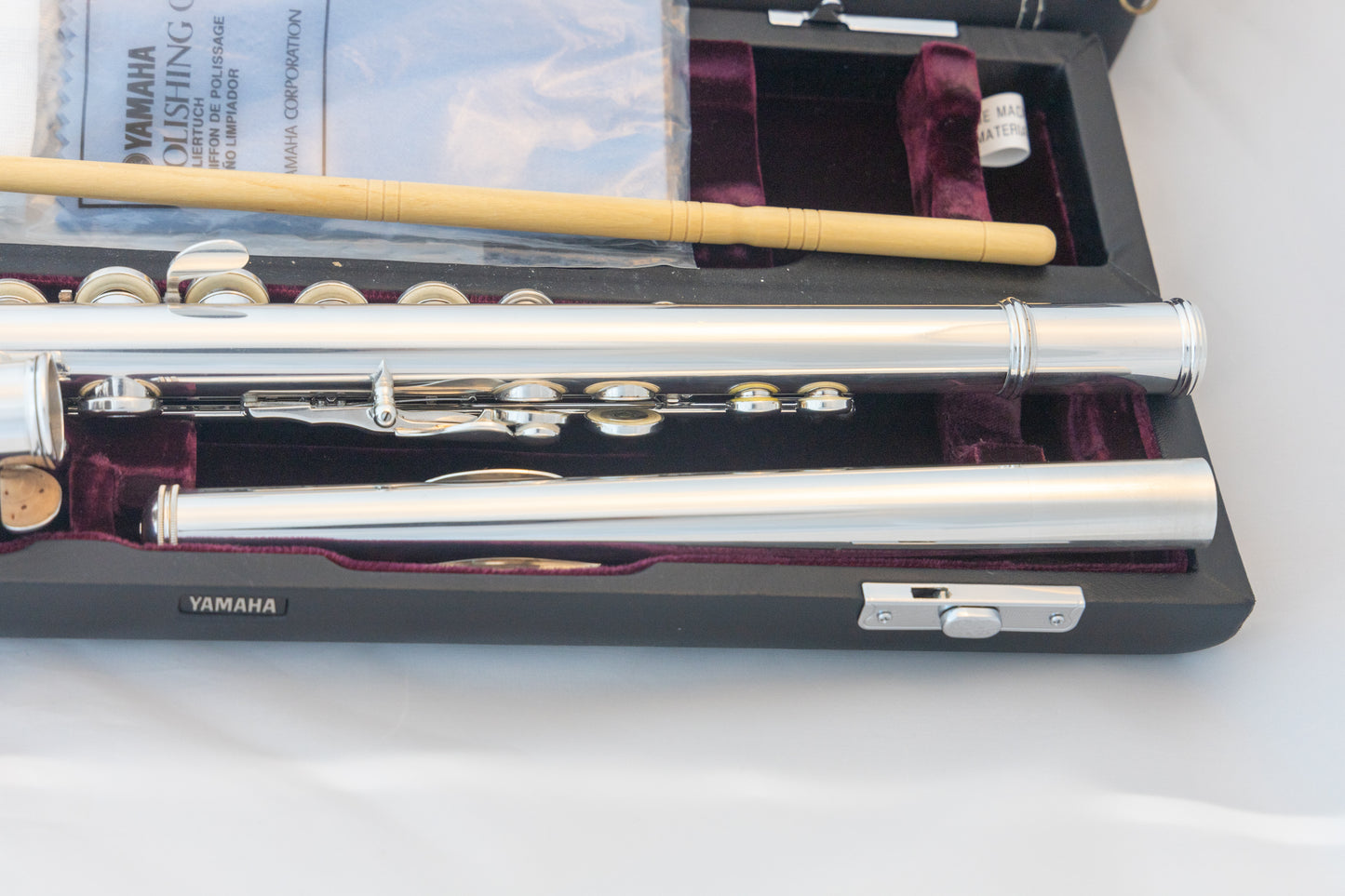 Yamaha YFL-677HCT Professional Flute *All Silver *C#-Trill *Low-B *Split-E *Cleaned & Serviced #061894