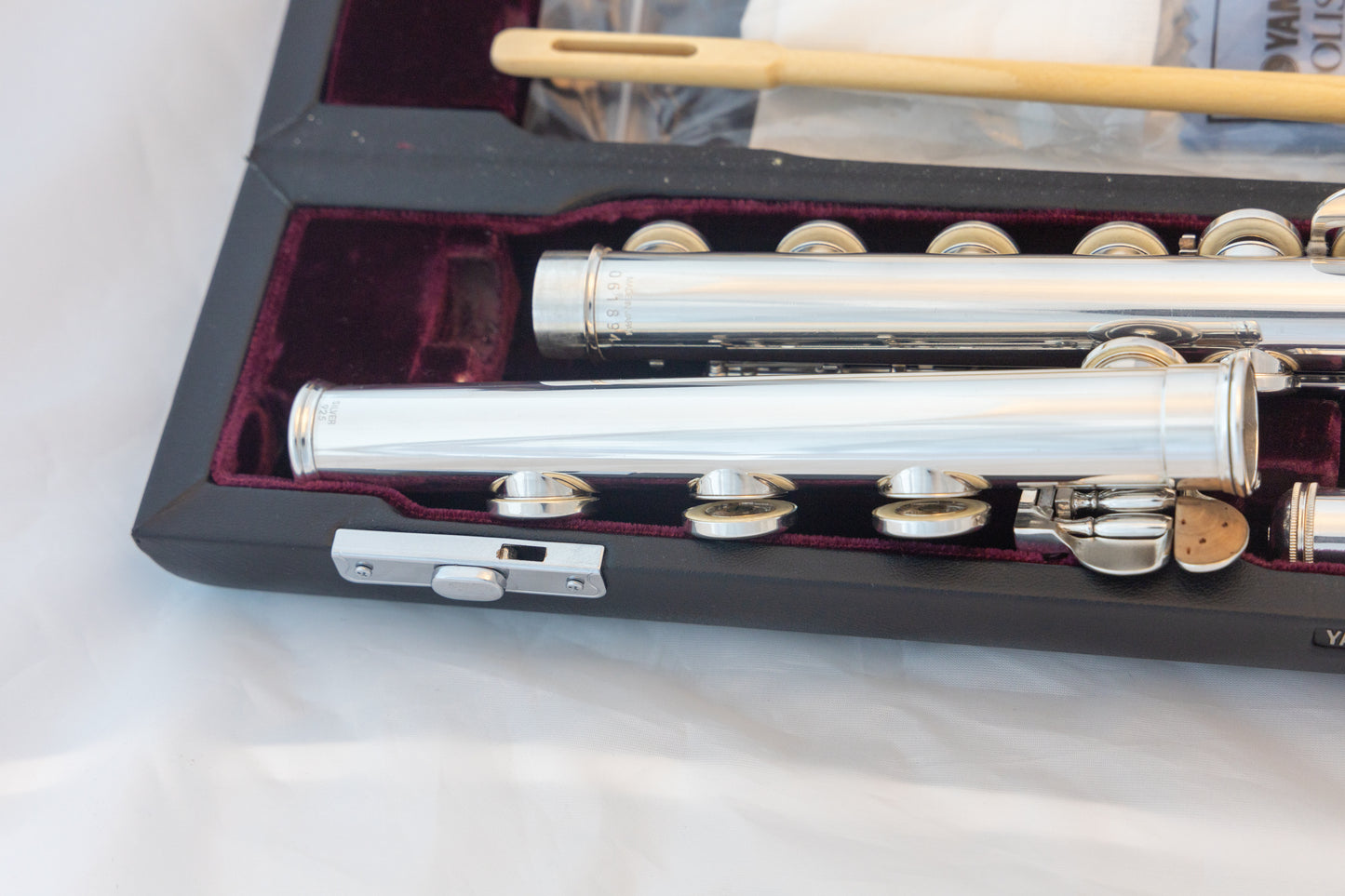 Yamaha YFL-677HCT Professional Flute *All Silver *C#-Trill *Low-B *Split-E *Cleaned & Serviced #061894