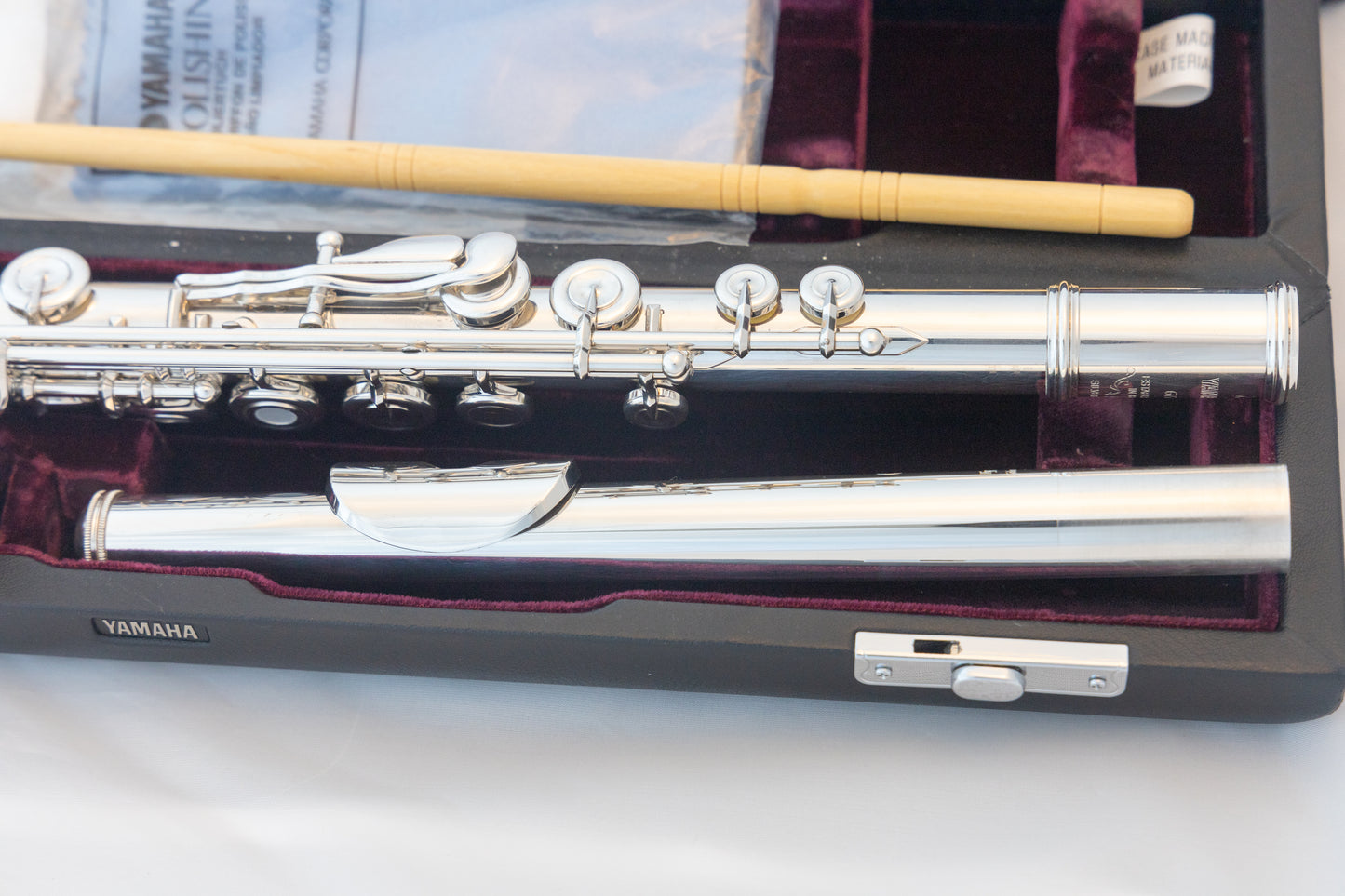 Yamaha YFL-677HCT Professional Flute *All Silver *C#-Trill *Low-B *Split-E *Cleaned & Serviced #061894