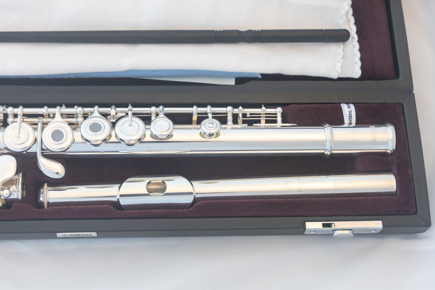 Yamaha YFL-362H Intermediate Flute *Open-hole *Silver headjoint *Low-B *Cleaned & Serviced #R40968