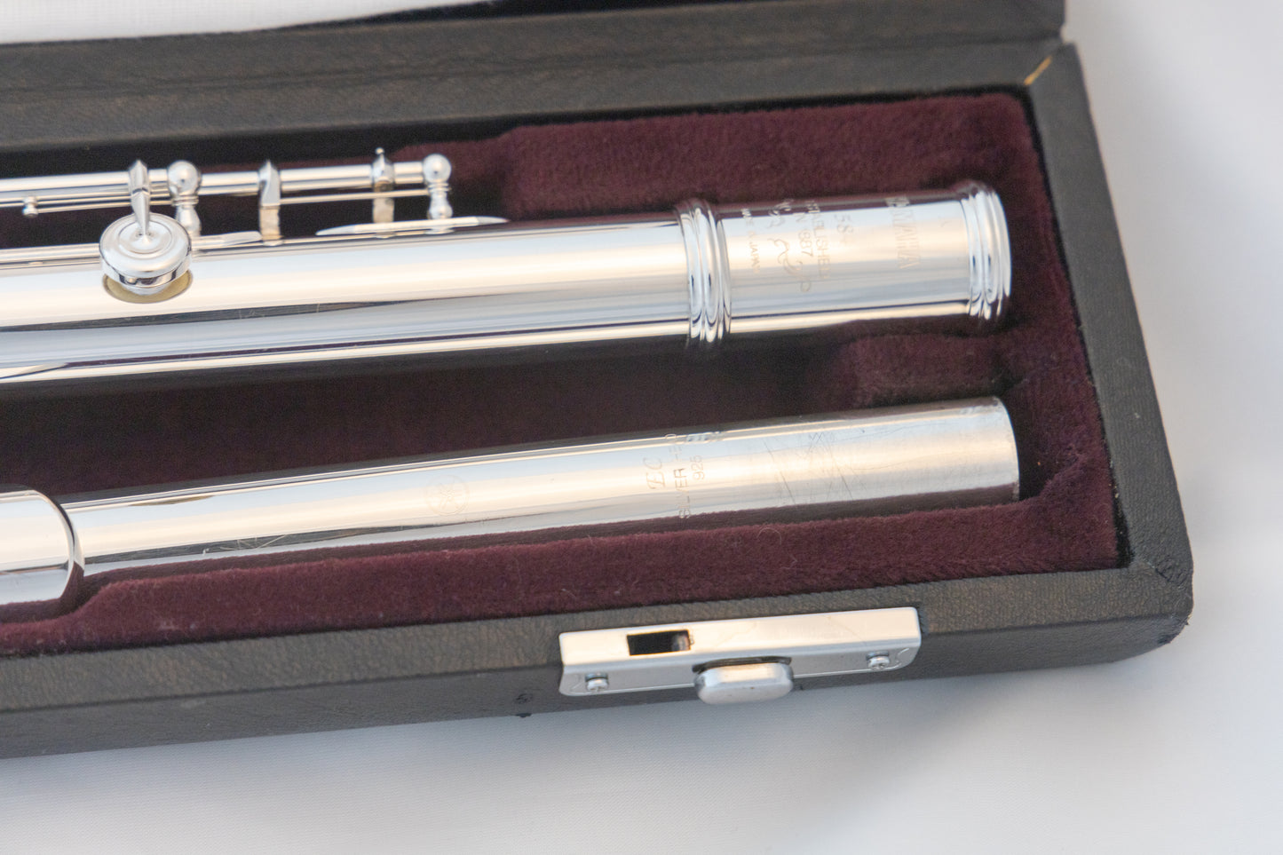 Yamaha YFL-584H Professional Flute All Silver Open-hole *Made in Japan *Cleaned & Serviced