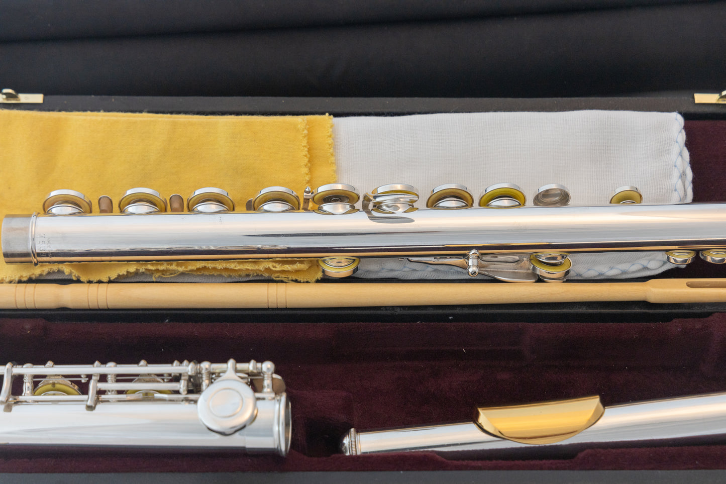 Yamaha YFL-371 Allegro Intermediate Flute *Silver Headjoint *Low-B *Split-E *Cleaned & Serviced #753924