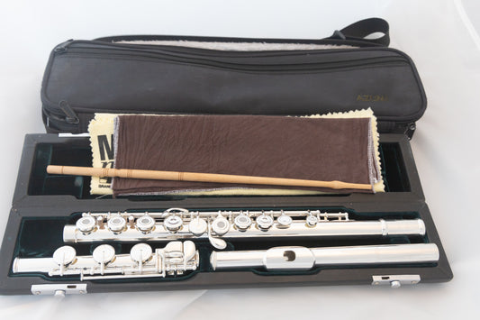 Azumi AZ3-SRBO Open-hole Flute *Altus silver headjoint *All silver *Offset G *B-Foot *Cleaned & Serviced