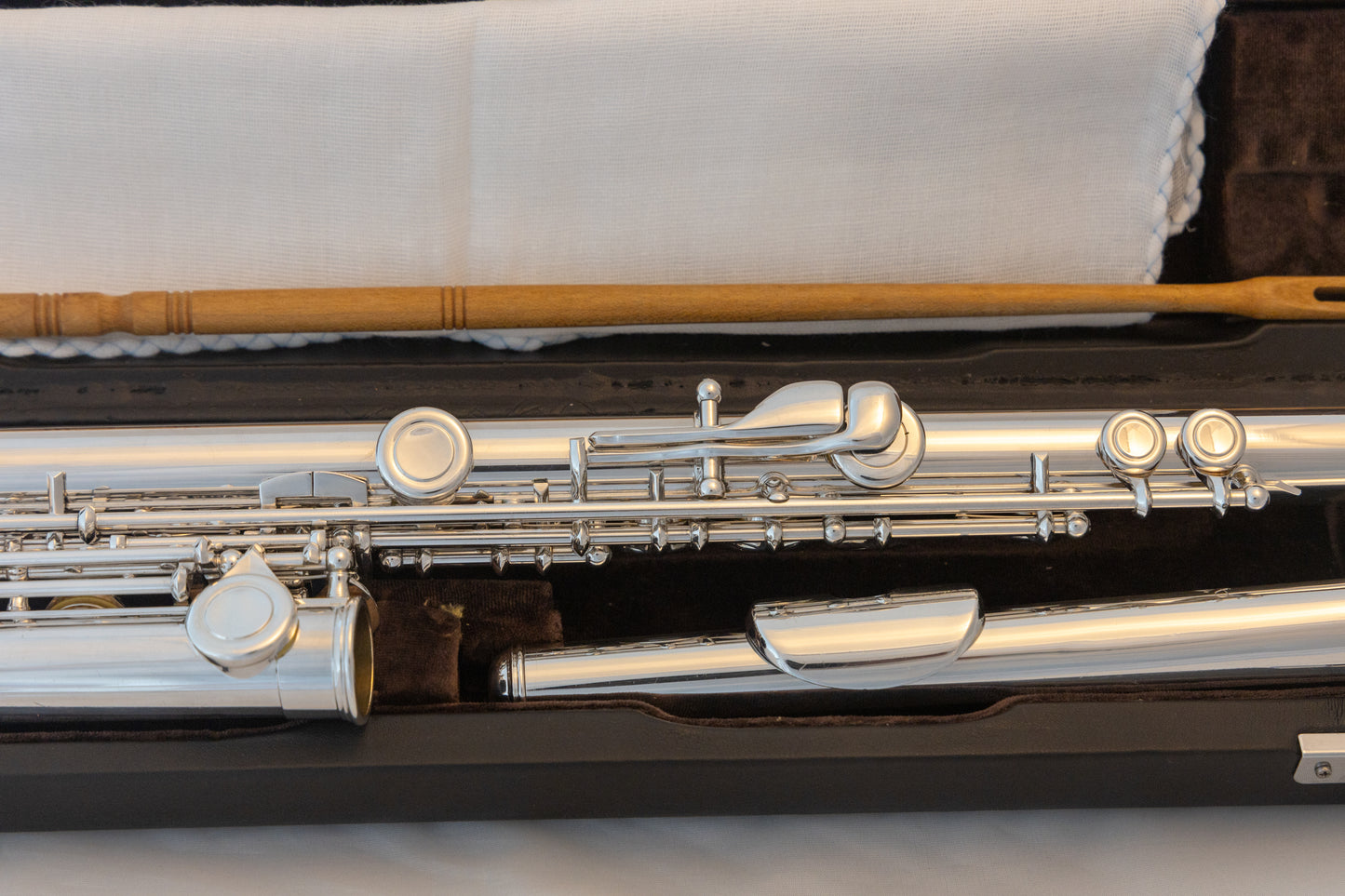 Di Zhao DZ-470 Open-hole Intermediate Flute *Silver headjoint *Low-b foot *Cleaned & Service