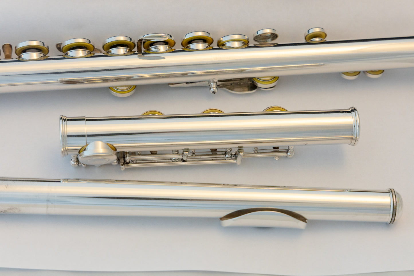 Yamaha YFL-481H All Silver Intermediate Flute *Open-hole *B-foot *Cleaned & Serviced #822696