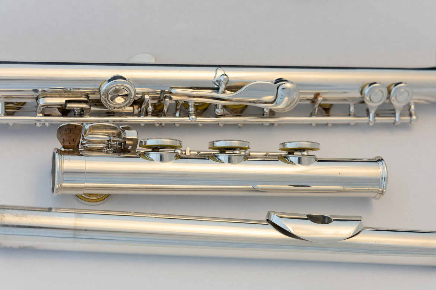 Yamaha YFL-481H All Silver Intermediate Flute *Open-hole *B-foot *Cleaned & Serviced #822696