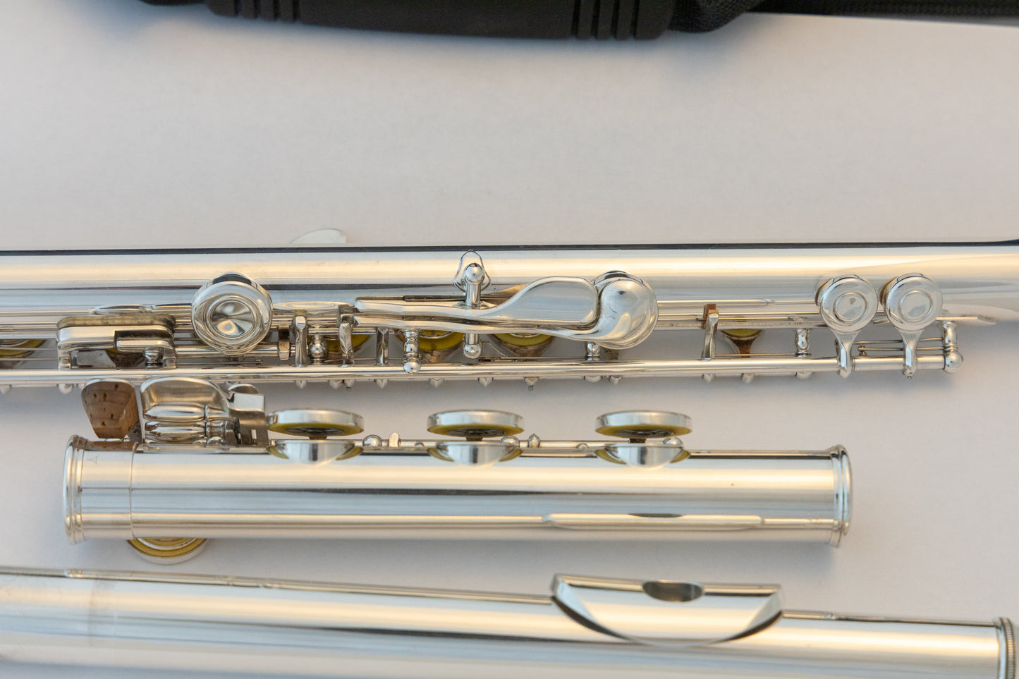 Yamaha YFL-481H All Silver Intermediate Flute *Open-hole *B-foot *Cleaned & Serviced #822696