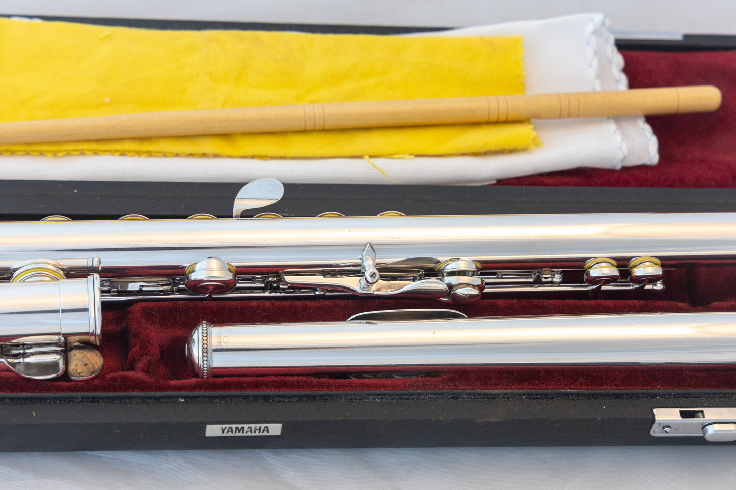 Yamaha YFL-581H (now 687H) Professional Flute All Silver Open-hole *Made in Japan *Cleaned & Serviced #002598