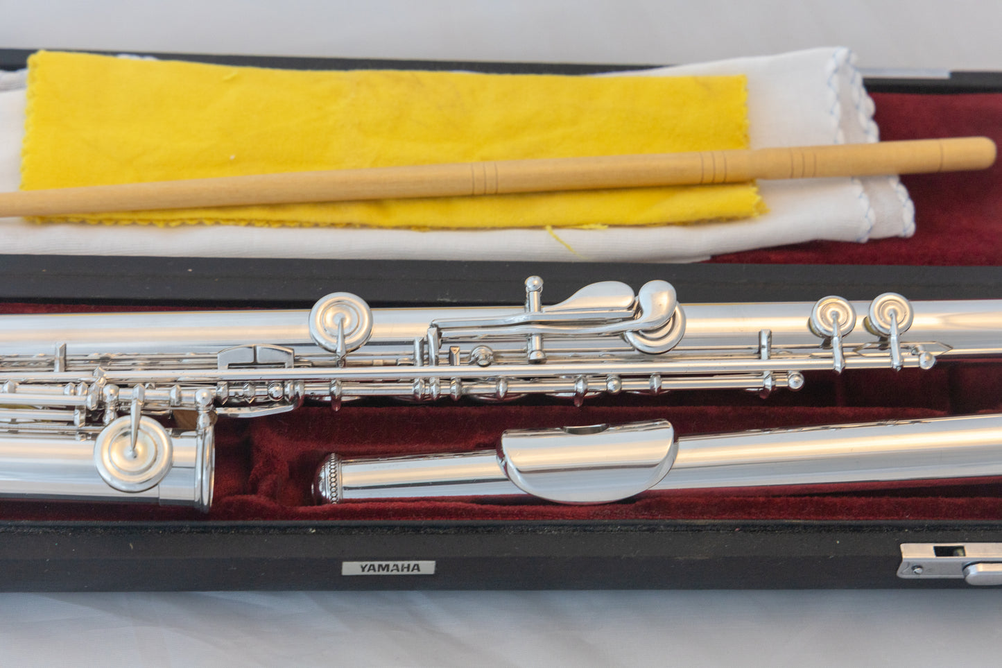 Yamaha YFL-581H (now 687H) Professional Flute All Silver Open-hole *Made in Japan *Cleaned & Serviced #002598